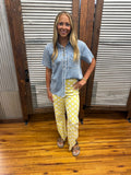 Daisy Dot Denim *Yellow