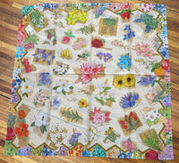 "State Flowers" XO Shorty Silk Scarf