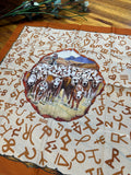 "Cattle Drive" XO Shorty Silk Scarf