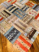 "Log Cabin" XO Shorty Silk Scarf