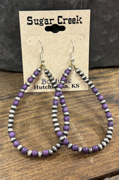 “Knocked Out Pretty” Earring *Purple