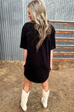 "Small Town, Big Dreams" T-Shirt Dress