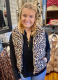 "Leopard Moves" Puffer Vest