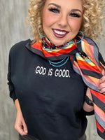 "God Is Good" Embroidered Sweatshirt