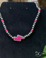 "Western Lightning" Necklace *Hot Pink