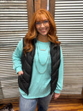 "Basic Ribbed" Tunic *Mint