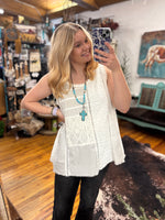 "Lace Cami" Tank *White