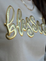 "Blessed Metallic Gold" Sweatshirt