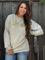 "Blessed Metallic Gold" Sweatshirt