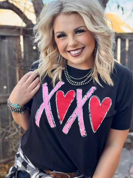 "XOXO Hearts" Graphic Tee