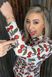 "Cherry On Top" Mesh Top